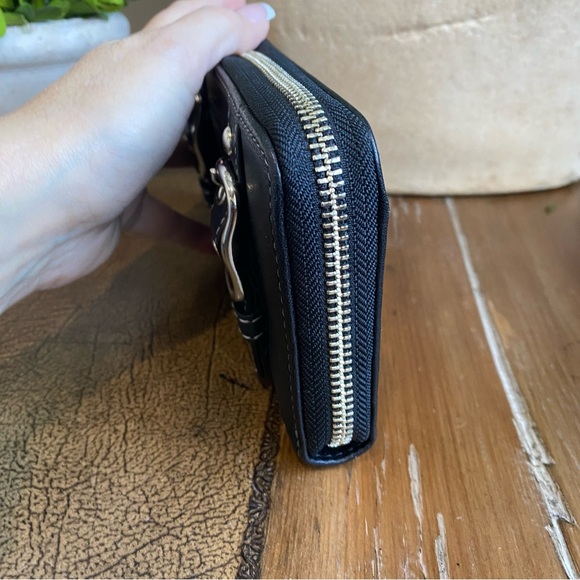 Coach Zoe Soho Leather Wallet with Silver Buckles - Picture 9 of 12